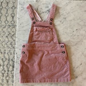 Corduroy dress with front pocket